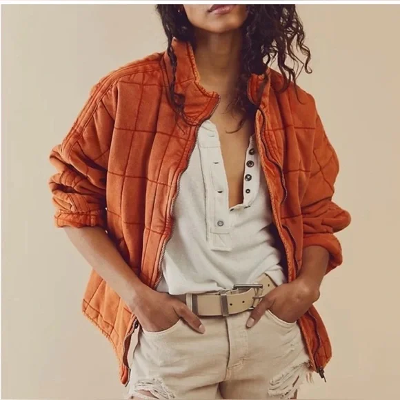 Free People Dolman Quilted Knit Jacket - Picture 1 of 13